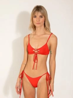 ONEONESWIMWEAR Ariel Bottom Blood Orange