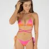 ONEONESWIMWEAR Ariel Top Orange Gradient Tops