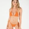 ONEONESWIMWEAR Ariel Top Tangerine Crinkle