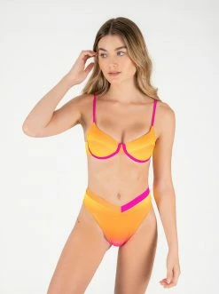 ONEONESWIMWEAR Tatiana Bottom Orange Gradient