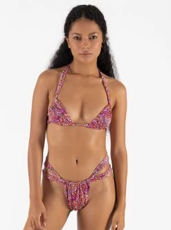 ONEONESWIMWEAR Valentina Top Flower Power - Final Sale Triangle