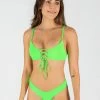 ONEONESWIMWEAR Abby Top Neon Green