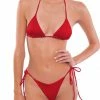 ONEONESWIMWEAR Ariel Top Cherry