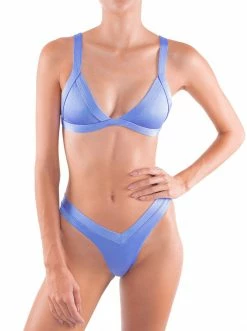 ONEONESWIMWEAR Triangle Kameron Top Provence - Final Sale