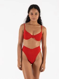 ONEONESWIMWEAR Tatiana Bottom Red