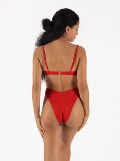 ONEONESWIMWEAR Tatiana Bottom Red